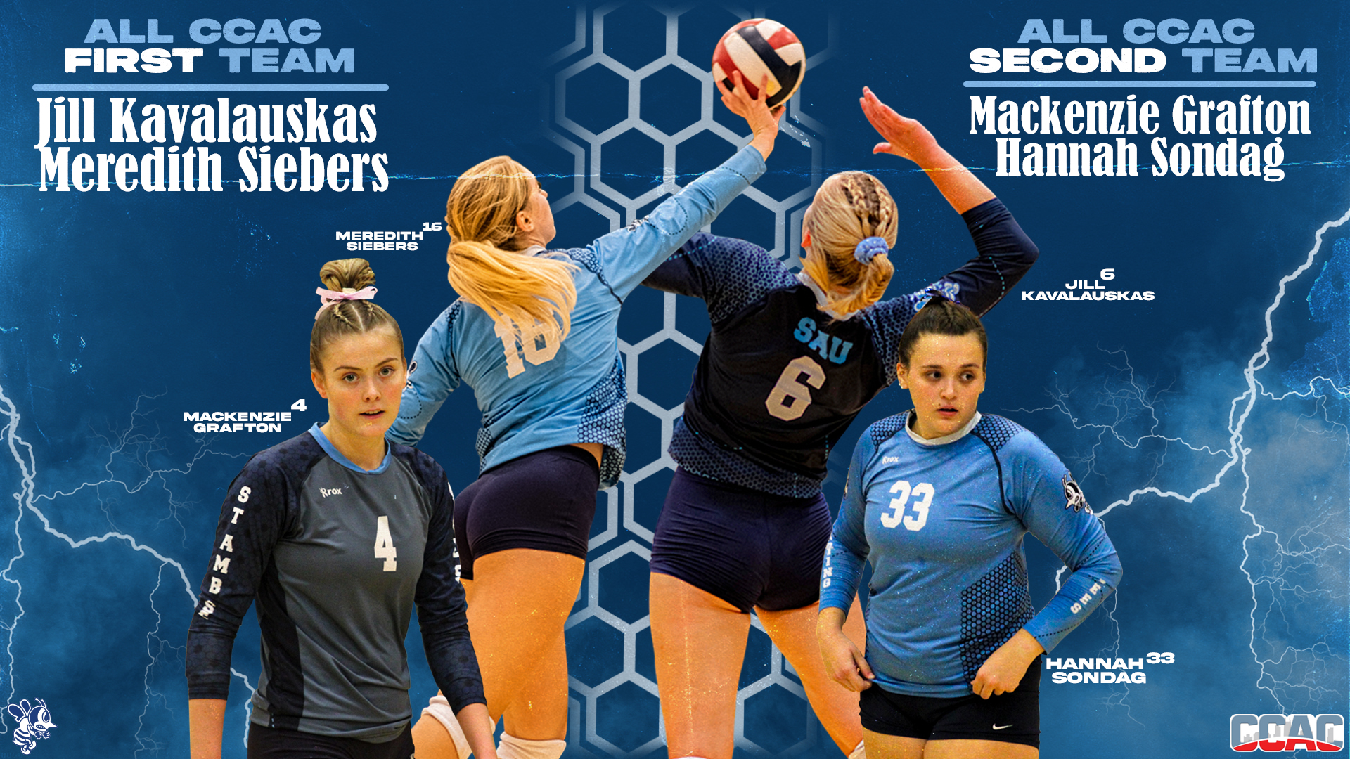 Program-best four Bees named to all-CCAC team